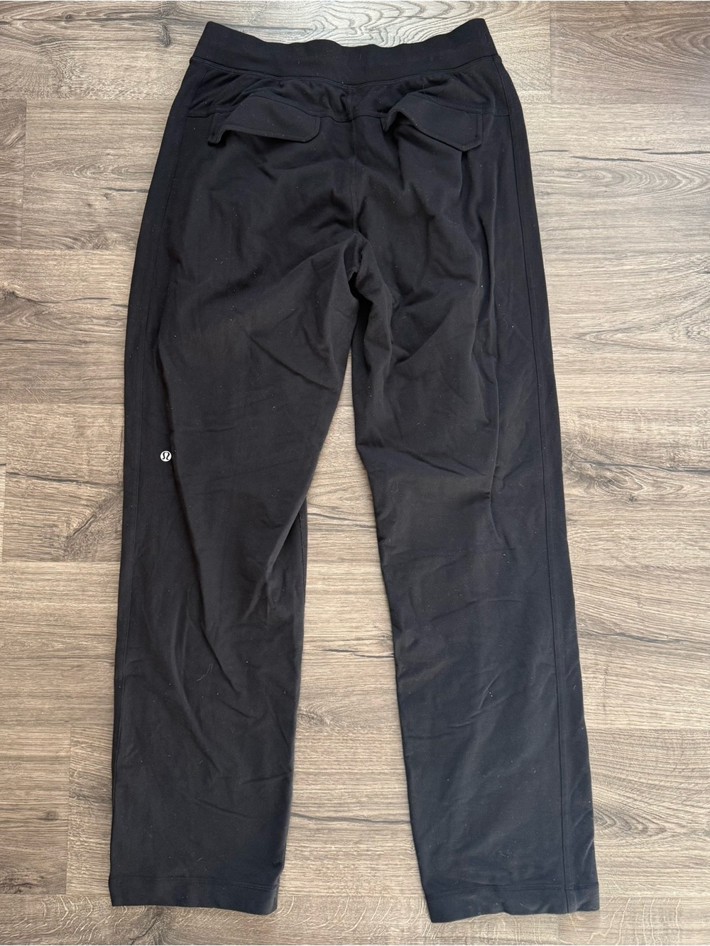 Lululemon Faded Black Cotton Straight Leg Pants Medium Women